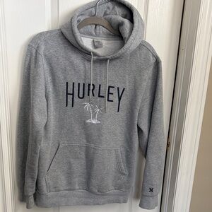 Hurley Heather Gray Hoodie with Logo